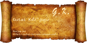 Gutai Kájusz névjegykártya